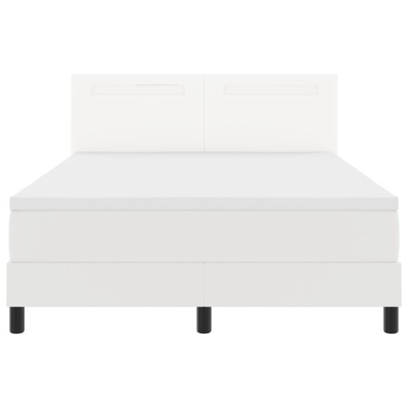3339053_8.jpg vidaXL Posteľ s boxspringom a matracom Biela 140x200 cm Eko koža – Obrázok 8