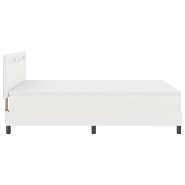 3339053_9.jpg vidaXL Posteľ s boxspringom a matracom Biela 140x200 cm Eko koža – Obrázok 9