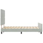 vidaXL Rám postele Svetlosivá 120x200 cm Velvet – Obrázok 8