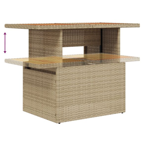 3349538_10.jpg vidaXL 7-dielny záhradný jedálenský set s vankúšmi béžový polyratan akácia – Obrázok 10