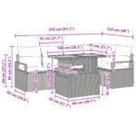 vidaXL 6-dielna sada záhradných sedačiek s vankúšmi Čierny poly ratan akácia – Obrázok 11