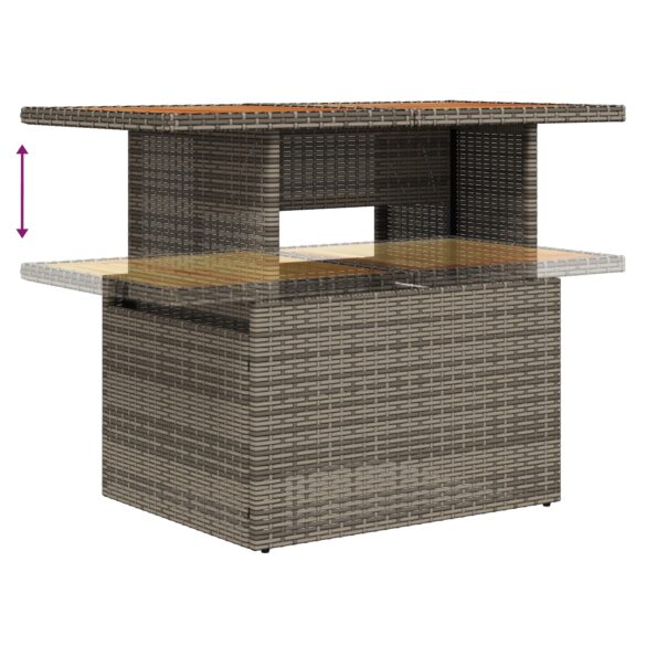 3349852_10.jpg vidaXL 9dielny záhradný jedálenský set s vankúšmi, sivý, polyratan, akácia – Obrázok 10