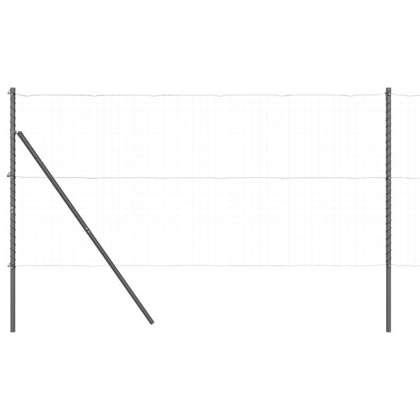 3350144_2.jpg vidaXL Plotové stĺpy 52 ks Sivé Ø32 mm 210 cm Galvanizovaná oceľ – Obrázok 2