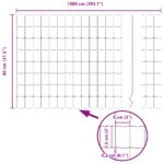 vidaXL Euro plot s 7 stĺpikmi 0.8x10 m pozinkovaná oceľ zelená – Obrázok 13