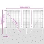 vidaXL Euro Fence s 7 stĺpikmi 1x10 m pozinkovaná oceľ zelená – Obrázok 12