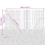 vidaXL Euro plot s 7 stĺpikmi 1.2x10 m pozinkovaný oceľový zelený – Obrázok 12