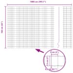 vidaXL Euro plot s 7 stĺpmi 1,6x10 m pozinkovaná oceľ zelená – Obrázok 13