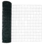 vidaXL Euro plot so 7 stĺpikmi 1.4x10 m pozinkovaná oceľ Zelená – Obrázok 6