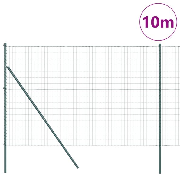 3350294_3.jpg vidaXL Euro plot so 7 stĺpmi 1.6x10 m pozinkovaná oceľ zelená – Obrázok 3