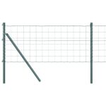 vidaXL Euro ohrada s 7 stĺpmi 0.6x10 m Galvanizovaná oceľ Zelená – Obrázok 2