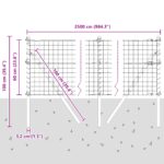 vidaXL Euro Plot s 13 stĺpmi 0.6x25 m Pozinkovaná oceľ Zelená – Obrázok 12
