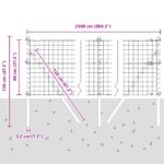 vidaXL Euro plot s 13 stĺpikmi 0.8x25 m pozinkovaná oceľ zelená – Obrázok 12
