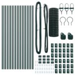 vidaXL Euro plot s 13 stĺpikmi 0.8x25 m pozinkovaná oceľ zelená – Obrázok 5