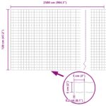 vidaXL Euro Oplotenie s 13 stĺpmi 1.2x25 m Pozinkovaná oceľ Zelená – Obrázok 13