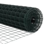 vidaXL Euro plot s 13 stĺpikmi 1x25 m pozinkovaná oceľ zelená – Obrázok 9