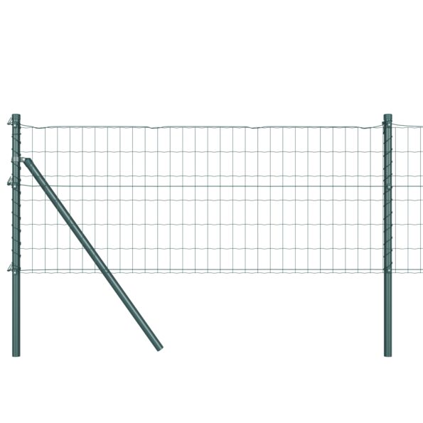 3350321_2.jpg vidaXL Euro plot s 13 stĺpikmi 0.4x25 m zinkovaný oceľový zelený – Obrázok 2