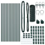 vidaXL Euro Fence s 13 stĺpikmi 0.8x25 m Galvanizovaný oceľový zelený – Obrázok 5