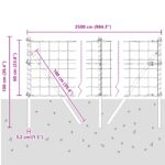 vidaXL Euro plot s 13 stĺpikmi 0.6x25 m pozinkovaná oceľ zelená – Obrázok 12
