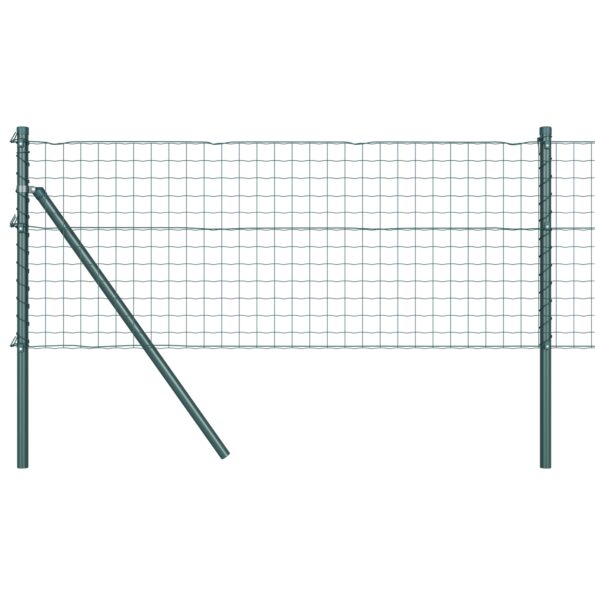 3350336_2.jpg vidaXL Euro oplotenie s 13 paličkami 0.4x50 m pozinkovaná oceľ zelená – Obrázok 2