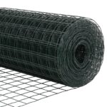 vidaXL Euro oplotenie s 13 paličkami 0.4x50 m pozinkovaná oceľ zelená – Obrázok 9