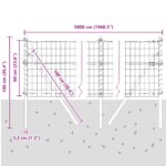vidaXL Euro plot s 13 stĺpikmi 0.6x50 m pozinkovaná oceľ zelená – Obrázok 12