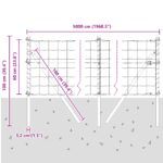 vidaXL Euro Plot s 13 Stĺpmi 0.6x50 m Pozinkovaná Oceľ Zelená – Obrázok 12