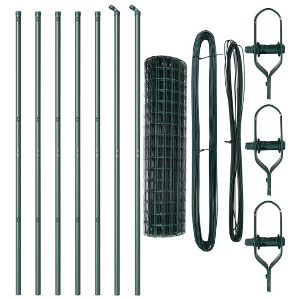 vidaXL Euro plot Sada 2 Zelená Oceľ s práškovou úpravou 10 x 1,2 m – Obrázok 4