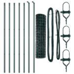 vidaXL Euro plot s 7 stĺpmi 1.4x10 m Pozinkovaná oceľ Zelená – Obrázok 4