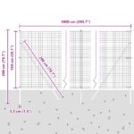 vidaXL Euro plot s 7 stĺpikmi 1.5x10 m pozinkovaná oceľ sivá – Obrázok 12