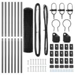 vidaXL Euro plot s 7 stĺpikmi 1,4x10 m pozinkovaná oceľ sivá – Obrázok 5