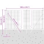 vidaXL Euro plot s 7 stĺpmi 1.6x10 m pozinkovanej ocele sivý – Obrázok 12