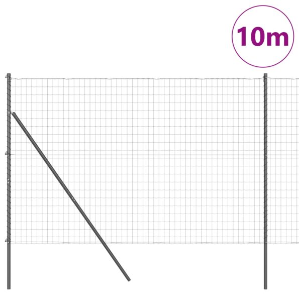 3350376_3.jpg vidaXL Euro plot s 7 stĺpmi 1.6x10 m pozinkovanej ocele sivý – Obrázok 3
