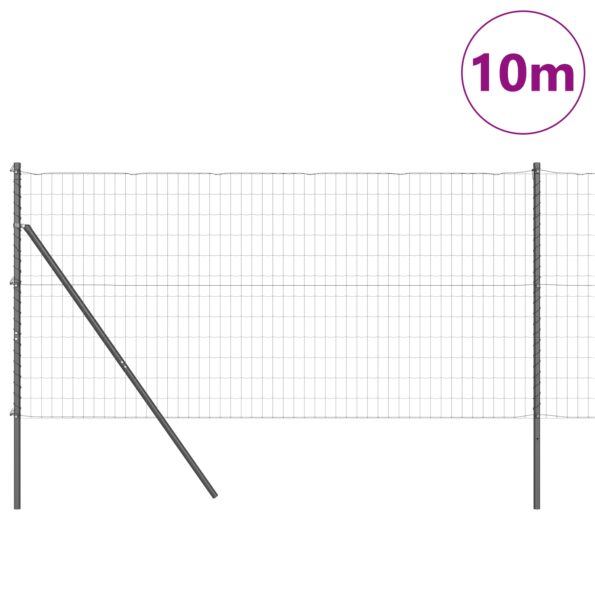 3350382_3.jpg vidaXL Euro plot s 7 stĺpmi 1.4x10 m pozinkovanej ocele sivý – Obrázok 3