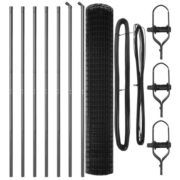 vidaXL Európsky plot so 7 stĺpmi 1.5x10 m pozinkovaná oceľ sivá – Obrázok 4