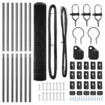 vidaXL Európsky plot so 7 stĺpmi 1.5x10 m pozinkovaná oceľ sivá – Obrázok 5