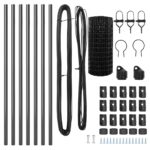 vidaXL Sivý plot Sada 2 Sivý Kov Veľký Trvácny Sivý plot – Obrázok 5