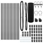 vidaXL Euro plot s 13 stĺpikmi 0,6x25 m pozinkovaná oceľ sivá – Obrázok 5