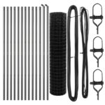 vidaXL Euro plot s 13 stĺpmi 1x25 m Galvanizovaná oceľ Sivá – Obrázok 4