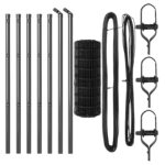 vidaXL Euro Plot s 13 stĺpikmi 0.8x25 m pozinkovaná oceľ sivá – Obrázok 4