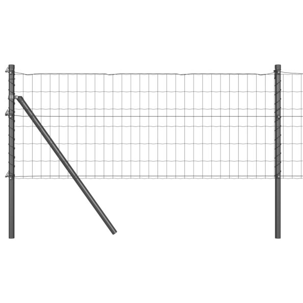 3350412_2.jpg vidaXL Euro plot s 13 stĺpmi 0.6x25 m pozinkovaná oceľ sivá – Obrázok 2
