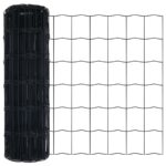 vidaXL Euro plot s 13 stĺpikmi 0.8x25 m Zinkovaná oceľ Sivá – Obrázok 6