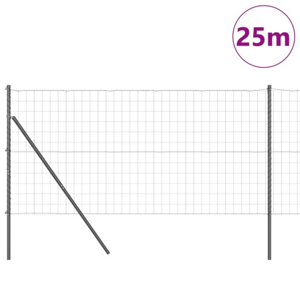 3350420_3.jpg vidaXL Euro plot so 13 stĺpmi 1.2x25 m pozinkovaná oceľ sivá – Obrázok 3