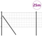 vidaXL Euro plot Sada 2 Sivý Kov 25 x 0.8 m Trvácny Európsky plot – Obrázok 3