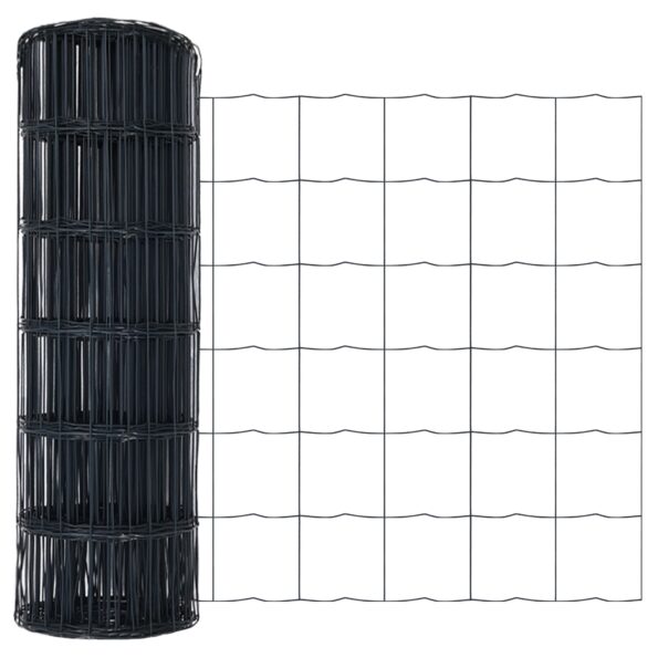 3350434_6.jpg vidaXL Euro oplotenie s 13 stĺpikmi 0,4x50 m galvanizovaná oceľ šedá – Obrázok 6