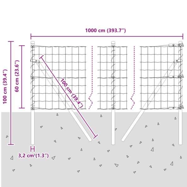 3350437_12.jpg vidaXL Euro plot s 7 stĺpmi 0.6x10 m pozinkovaná oceľ sivá – Obrázok 12