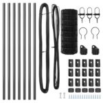 vidaXL Euro plot s 13 stĺpikmi 0.8x25 m pozinková oceľ sivá – Obrázok 5