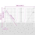 vidaXL Euro plot Sada 2 Sivý Oceľ 25 x 1 m Trvácny Euro plot – Obrázok 12