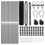 vidaXL Euro plot Sada 2 Sivý Oceľ 25 x 1 m Trvácny Euro plot – Obrázok 5