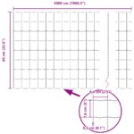 vidaXL Euro plot s 13 stĺpikmi 0.6x50 m pozinkovaná oceľ v sivej farbe – Obrázok 13