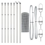 vidaXL Euro oplotenie s 7 podperami 0.6x10 m Galvanizovaná oceľ – Obrázok 4